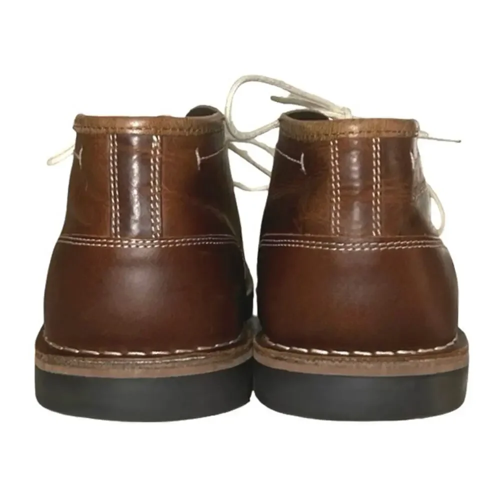 Steve Madden Men’s Hestonn Leather Chukka Boots Cognac Size 9 M
